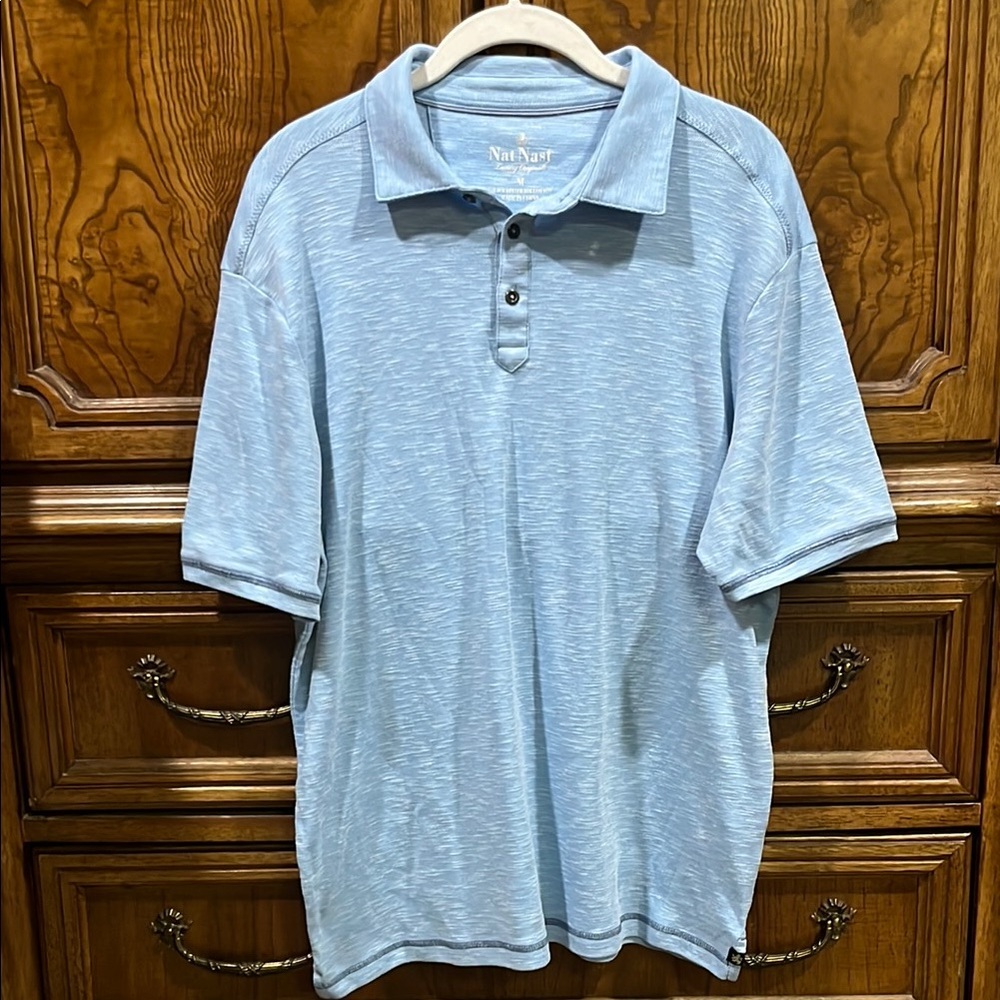 Nat Nast Men's Light Blue Polo Shirt
